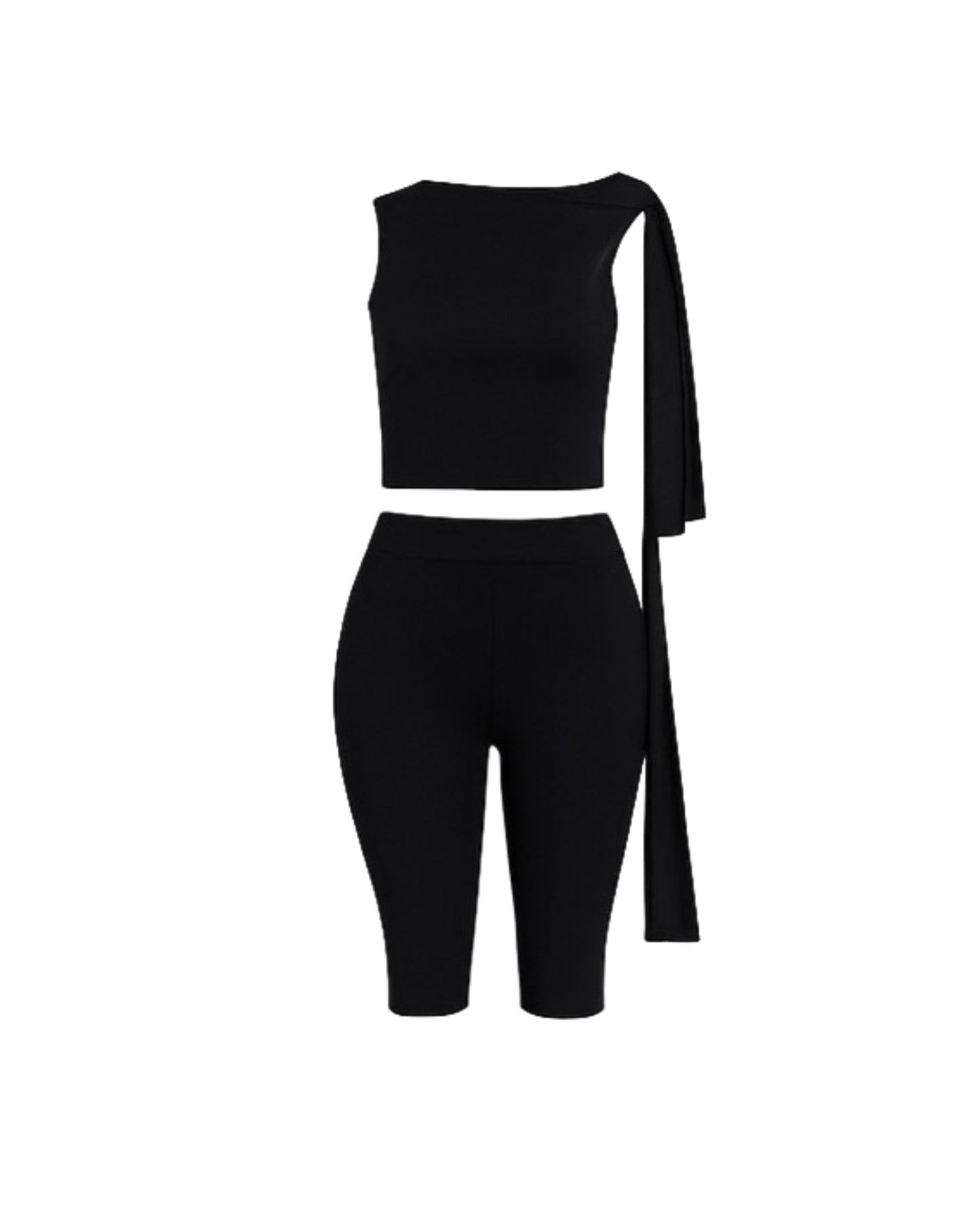 Black Capri Set