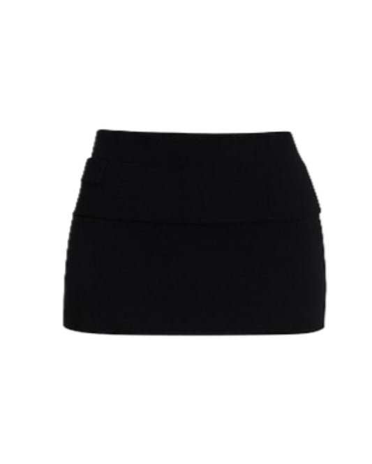 Black Knit Skort