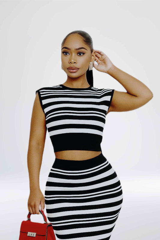 Striped Knit Top